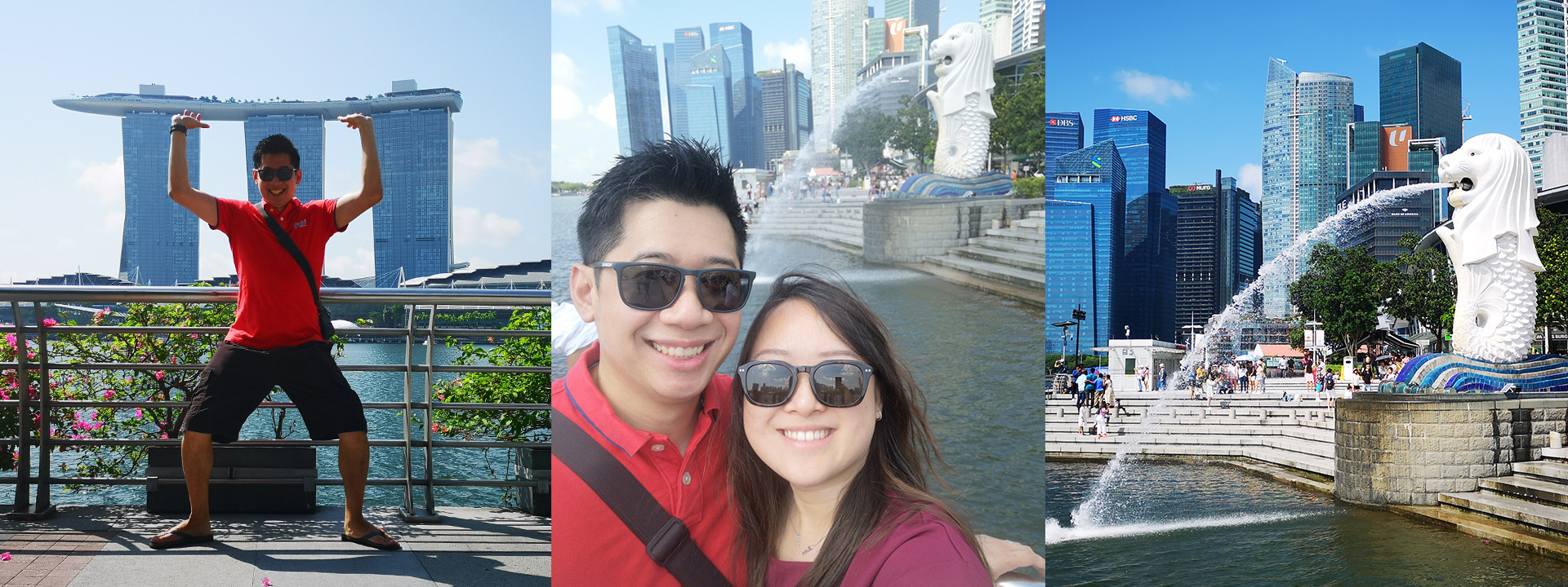 Being tourists.