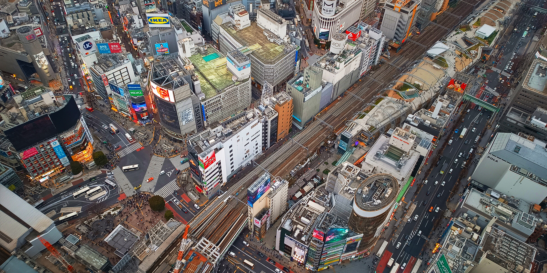 Shibuya crossing from Shibuya Sky!