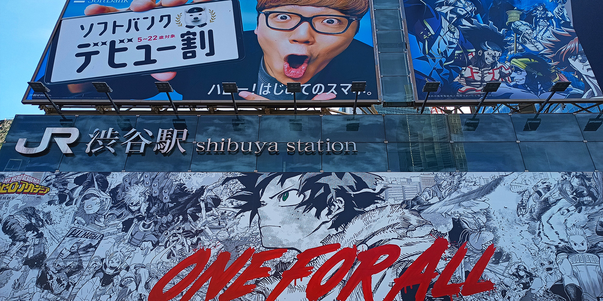 First Sightseeing of Japan, the famous Shibuya Station.